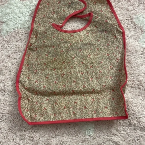 Bonpoint bi-resine and cotton bib liberty fabric